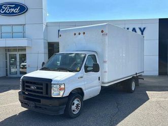used 2024 ford e-series cutaway 7.3l gas engine drw, 176wb 16' box!