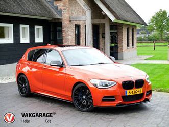 bmw 1-serie m135i xdrive high executive zeer unieke auto | schuifdak | carbon afwerking | m-performance uitgevoerd | mosselman stage 1 tuning | bomvol opties |