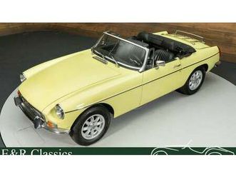 1977 mg mgb jaune manuel, 4 vitesses conduite à gauche in...