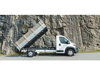 peugeot boxer 163 hk 3-vägs tipp 3,65m / stålflak