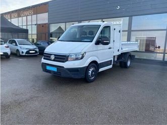 volkswagen utilitaires crafter fourgon 2021 - blanc - crafter csc benne coffre propulsion (rj) 35 l3 2.0 tdi 177ch business line