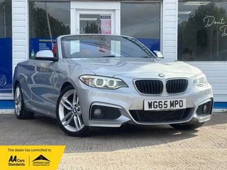 bmw 2 series 2.0 220d m sport convertible 2dr diesel manual euro 6 (s/s) (190 ps) convertible 2015, 68900 miles, £9625 - 32810752 - exchangeandmart.co.uk