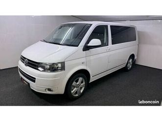 vw t5 multivan 2.0 tdi 180 ch - 7 places - attelage - sièges chauffants - chauffage d'appoint - table - lit banquette