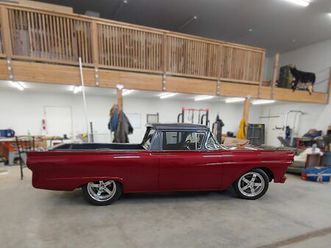 1957 ford ranchero restomod, full custom art morrison gt chassis with 190 miles