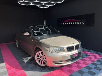 bmw série 1 cabriolet e88 120i 170 ch luxe / suivi complet / chaine / radar ar / clim auto bi-zone / régulateur