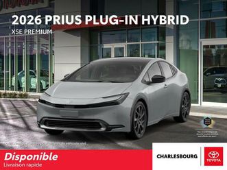toyota prius plug-in 2026 xse premium hybride branchable