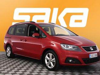 seat alhambra 2,0 tdi 150 style advanced business dsg ** 1.om suomi-auto / webasto / koukku / sähköliukuovet / tutkat / fulllink **