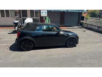 mini cooper s cabrio black pelle