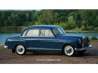 1960 mercedes ponton bleu manuel, 4 vitesses conduite à g...