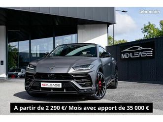 lamborghini urus 4.0 v8 650 ch bva8 - leasing 2 290 euros/ mois