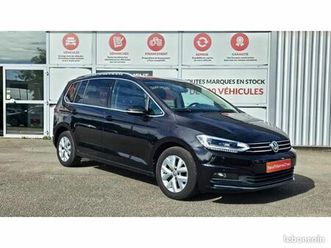 volkswagen touran trendline 1.6 tdi 115cv 7places + toit pano + attelage + acc + camera de recul ...