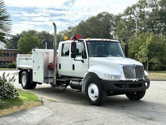 used 2008 international 4300 diesel with amco veba crane and 8-foot dump box