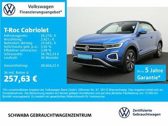 volkswagen t-roc cabriolet move 1.0 tsi led*virtual*ahk*17