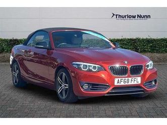 2018 bmw 2 series 1.5 218i sport (136bhp) convertible 2d auto
