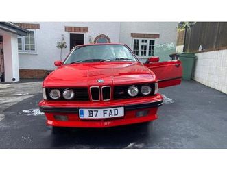 1989 bmw 6 series rouge automatique, 4 vitesses conduite...