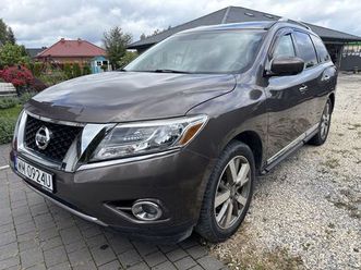 nissan pathfinder - 2015 - 3.5 v6 - 4x4 - dvd - szyberdach -kamera 360 sulejówek • olx.pl