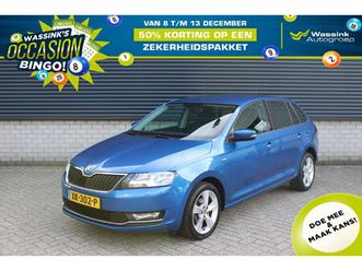 skoda rapid spaceback clever 95pk i climate control i navigatie i cruise control i stoelverwarming