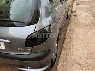peugeot 206 diesel manuelle 2008 à casablanca