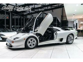 used 1992 lamborghini diablo coupe se30/sv conversion by j-loc! rare balloon white pearl! only 1800 mile