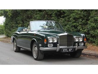 1975 bentley corniche vert foncé automatique, 3 vitesses...