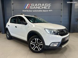 dacia sandero stepway tce 90cv essence - radars arr/gps/bluetooth - suivi renault - gar 12m