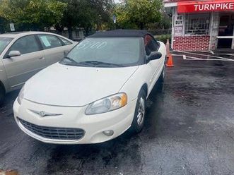 used 2001 chrysler sebring limited 2dr convertible