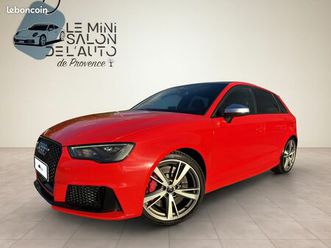 audi rs3 ii sportback 2.5 tfsi 367 quattro s tronic-02/2016-80.800km-apple carplay-toit ouvrant-bang & olufsen-acc-full options-historique limpide-reprise possi