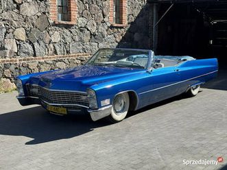 cadillac deville 1967 convertible v8 przepiękny klasyk biale wnętrze lakie… sulechów - sprzedajemy.pl