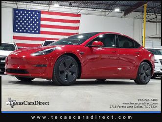 used 2021 tesla model 3 standard range plus dallas tx 75234