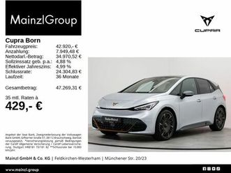 cupra born vz 79kwh pano sennheiser hud navi acc 360°