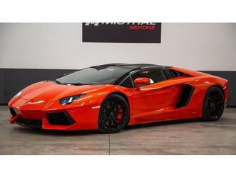 2015 lamborghini aventador orange automatique, 7+ vitesse...