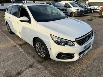 2021 peugeot 308 1.5 bluehdi 130 allure premium accident damaged repairs salvage auto estate dies...