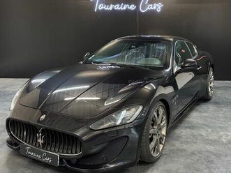 maserati granturismo sport 4.7 v8 440 bvr f1 - apple carplay / pack carbone intérieur/ sièges baquets phase 2 - excellent état int/ext - extension garantie jusq