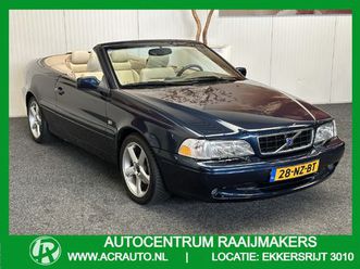volvo c70 convertible 2.0 t tourer black youngtimer !!! climate control stoelverwarming elektrische kap radio/cd pdc mistlampen voor zeer mooi !! 3010