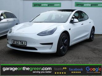 tesla model 3 standard range plus electric auto rwd (241 bhp) 4dr