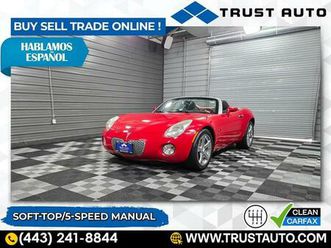 2008 pontiac solstice 5-speed manual soft-top convertible