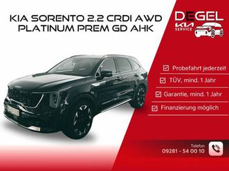 kia sorento 2.2 crdi awd platinum prem gd ahk