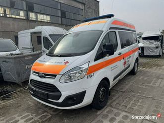 ford transit custom 2,2 tdci 125km l2h2 karetka ambulans pdc + kamera turek - sprzedajemy.pl