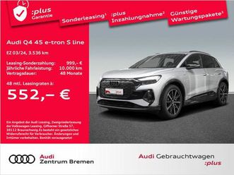 audi q4 45 e-tron s line upe70 navi ahk kamera pdc