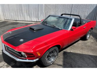 1970 ford mustang convertible restomod with a cobra-jet-spec 351 cleveland v8