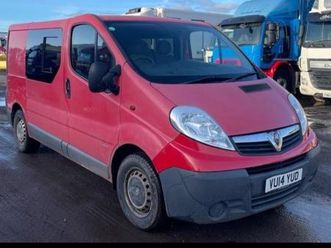 2014/14 vauxhall vivaro cdti 115ps crewvan no vat to be added