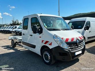 renault master 3 dci 145cv double cabine 6 places assises, chassie nue / garanti 12 mois