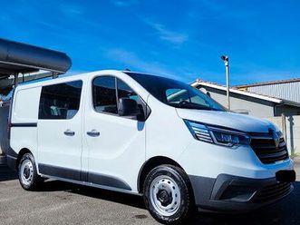renault trafic l1h1 2.0 dci 130 neuf - 6 places - double porte latérale - neuf/clim/tel/volant +++/cabine approfondie/plancher+placage/tva
