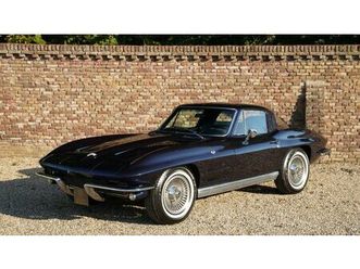 1964 corvette corvette c2 sting ray coupé bleu foncé manu...