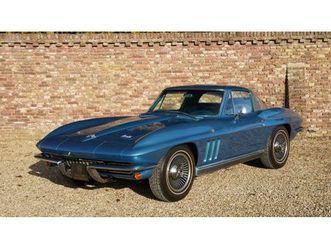 1966 corvette c2 sting ray blue on blue a vendre