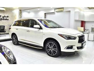 infiniti qx60 excellent deal for our inifiniti qx60 ( 2018 model ) in white color gcc specs