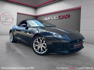 jaguar f-type cabriolet v6 3l essence suralimente 340 ch bva8 entretenue full constructeur (garantie 12 mois)