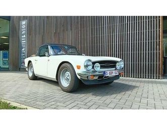 1975 triumph tr6 blanc manuel, 4 vitesses conduite à gauc...
