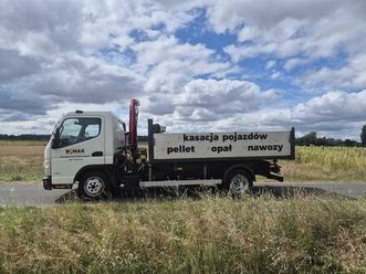 mitsubishi fuso canter, wywrot 3-stronny,hds fassi, przebieg 32.500km pieruchy • olx.pl