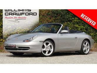 reserved - 1999 porsche 996 (911) carrera 4 manual cabriolet a vendre